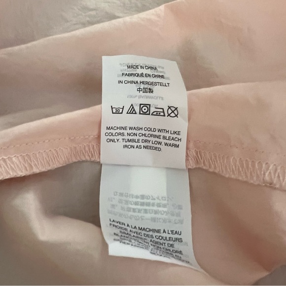 J. Crew Short Ruffled Sleeve Pink Blouse Size 14 - Picture 5 of 6